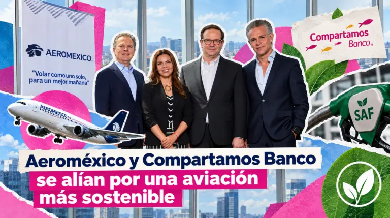Aeroméxico y Compartamos apuestan por combustible sostenible