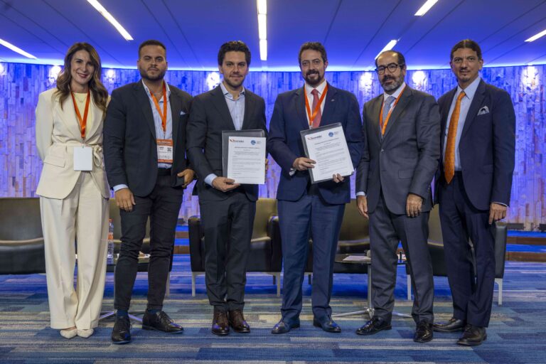 FIBA Board and Committee members Alberto Bringas, Alberto Delgado and Harry Cupp, representing our organization at the AML International Summit 2026: Financial Integrity and Effectiveness organized by UNIFIMEX in Mexico City